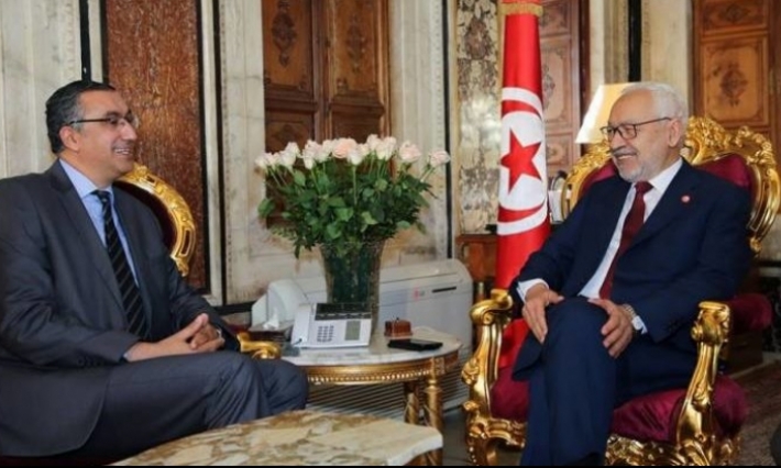 وزير الدفاع المُقترح يلتقي برئيس مجلس نواب الشعب راشد الغنوشي