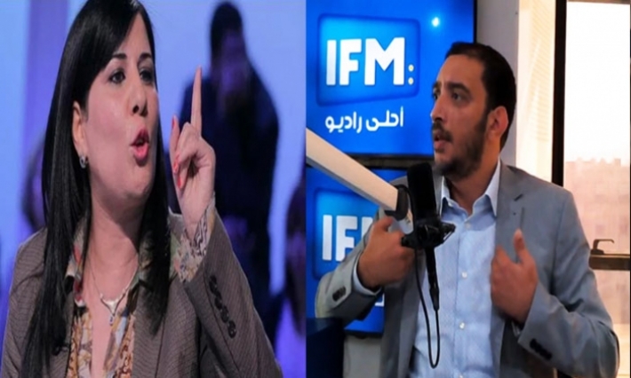 ياسين العياري لعبير موسي: عندك مشكل مع النهضة ننصحك امشي اعتصم في مونبليزير وسيب المجلس يخدم