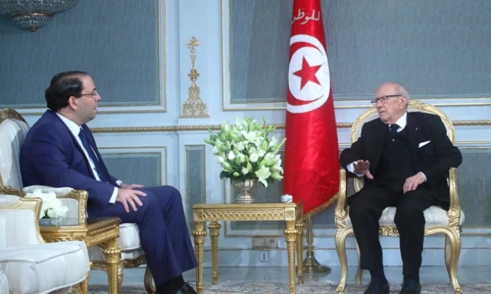 الوضع العام بالبلاد محور لقاء السبسي بالشاهد