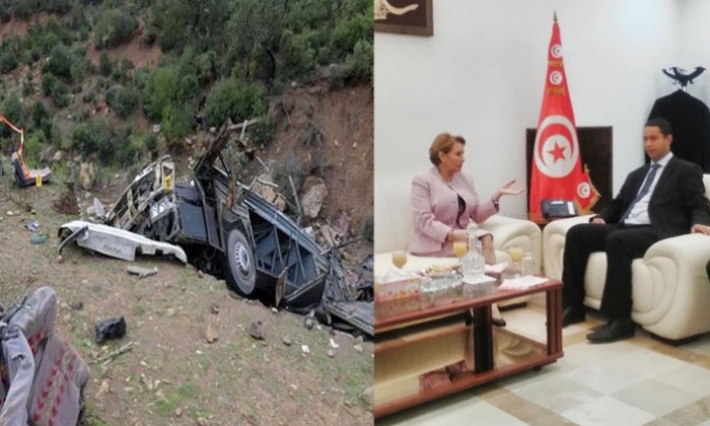 نزيهة العبيدي: وزارة المرأة ستقدم الدعم المادي والمعنوي لعائلتي فتيات جدليان الـ4 ضحايا حادث عين السنوسي