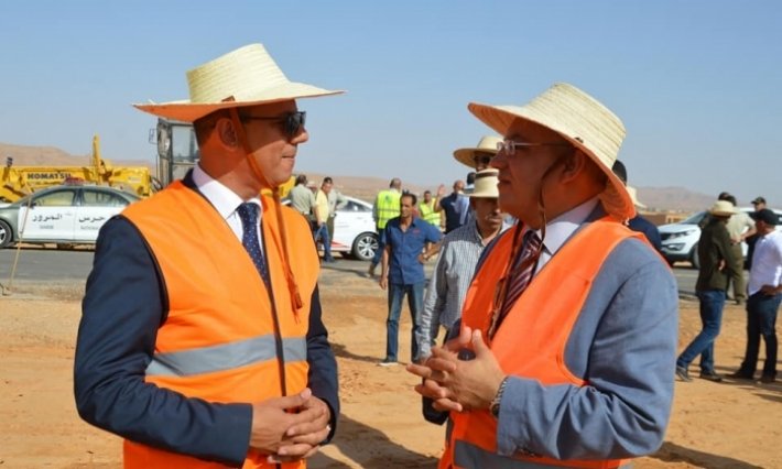 وزير التجهيز يعطي إشارة انطلاق أشغال الطريق السريعة بين مدينة تطاوين والطريق السيارة أ1