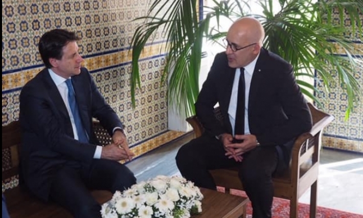 رئيس الحكومة الايطالية يقدم تعازيه في وفاة الرئيس الباجي قايد السبسي 