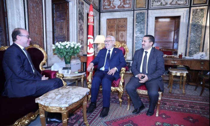 لقاء الغنوشي والفخفاخ  بخصوص مسار تشكيل الحكومة