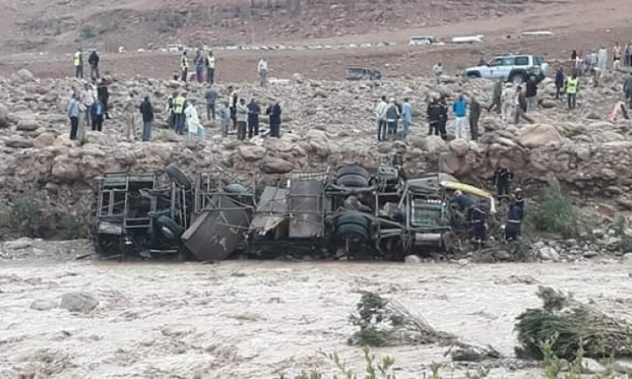 وفاة 11 شخصا بعد انقلاب حافلة في المغرب