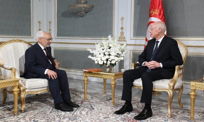 رئيس الدولة يستقبل راشد الغنوشي بقصر قرطاج (فيديو) 