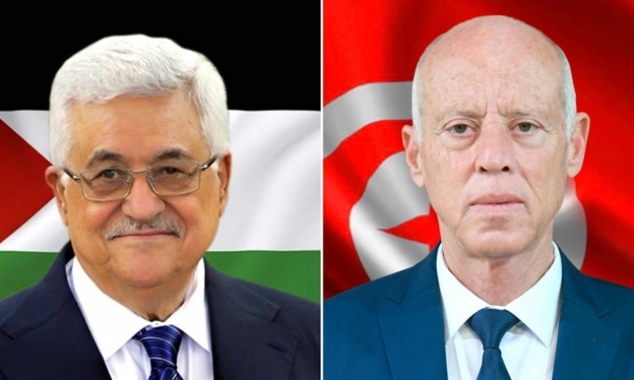 الرئيس سعيّد يتلقى مكالمة هاتفية من محمود عباس