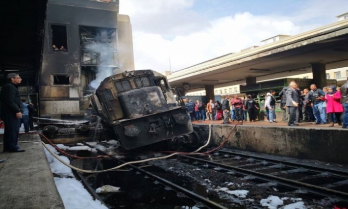 فتح تحقيق في حادثة القطار بمحطة مصر الرئيسية