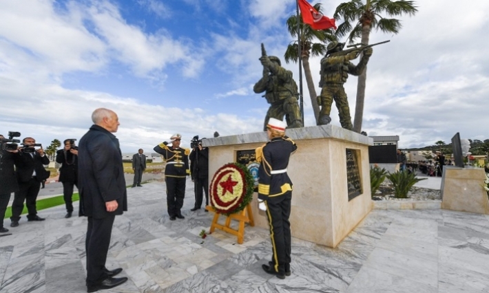 رئيس الدولة يحيي الذكرى الرابعة لاستشهاد أعوان الأمن الرئاسي 