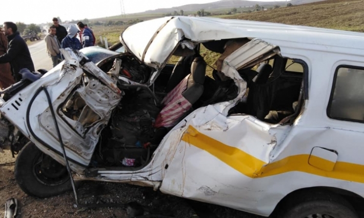 جندوبة: حادث مرور بوادي غريب من معتمدية فرنانة يسفر عن وفاة شابين وجرح 5 آخرين