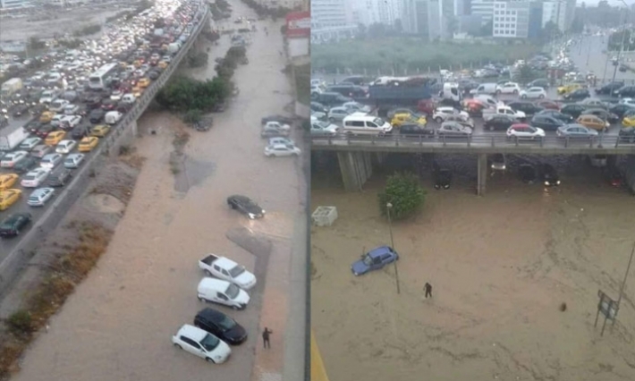 الجيش الوطني يسخر كل الوسائل المتاحة لمجابهة ارتفاع منسوب المياه جراء الأمطار الهامة والانقطاعات ببعض الطرقات