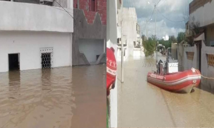 جندوبة: مياه الأمطار ووادي مجردة تجتاح 61 مسكنا ولجنة مجابهة الكوارث تجلي العشرات