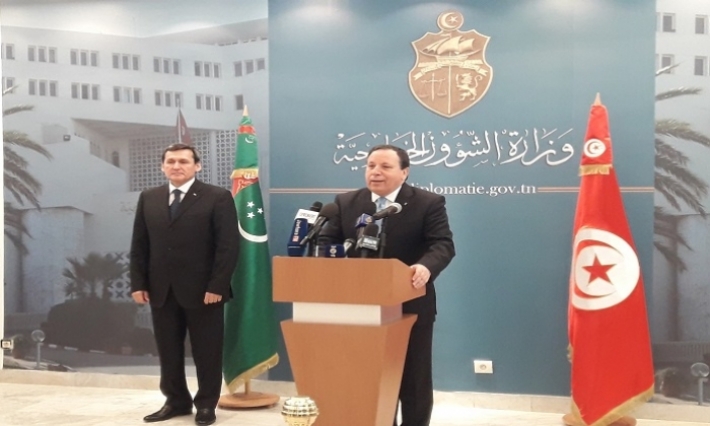 وزير الخارجية يستقبل نظيره التركماني ويبرم اتفاقيتي تفاهم 