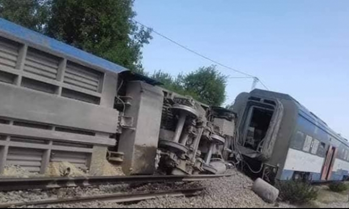 حصيلة الإصابات الناجمة عن انقلاب قاطرات من القطار الرابط بين العاصمة والمهدية