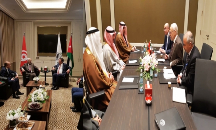 الغنوشي يُجري لقاءات مع عدد من رؤساء البرلمانات العربية بالأردن