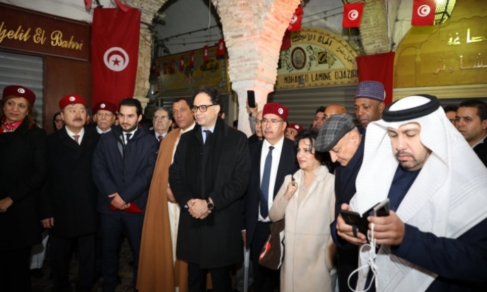تدشين ساحة 23 جانفي 1846 بالمدينة العتيقة في الافتتاح ما قبل الرسمي لتظاهرة تونس عاصمة الثقافة الإسلامية 2019