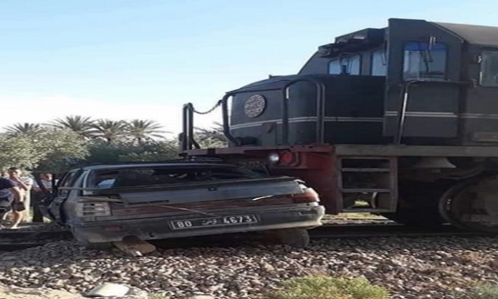 لجنة تحقيق فني للبحث في ظروف اصطدام قطار بسيارة بين تونس وصفاقس