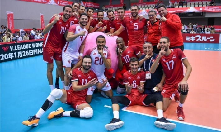 منتخب الكرة الطائرة يتحول غدا الى القاهرة للمشاركة في الدورة الترشيحية للألعاب الأولمبية