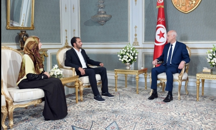 رئيس الجمهورية يستقبل ياسين العياري وإيمان بالطيب