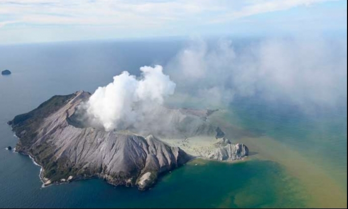 Eruption d'un volcan en Nouvelle-Zélande