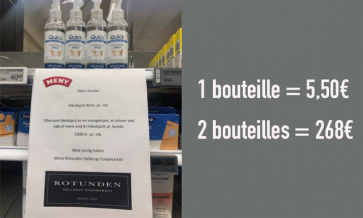 Sur-achat du gel désinfectant, les Danois ont trouvé la solution