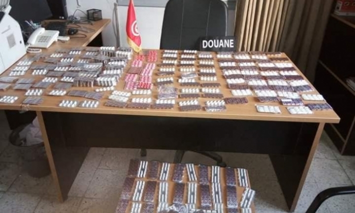 حجز 3441 حبة دواء لأمراض الأعصاب من قبل فرقة الحرس الديواني بصفاقس