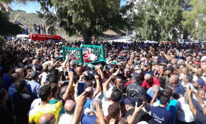 في موكب مهيب: تشييع جثمان الشهيد الرائد فوزي الهويملي إلى مثواه الأخير بمقبرة العين ببنزرت