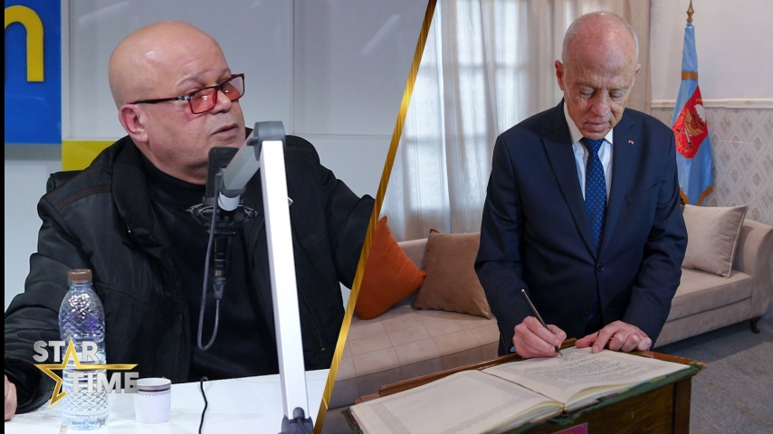 مقداد السهيلي:ماشفنا من قيس سعيد كان الكلام وهو قالي مانتفقش مع الخط التحريري لقناة التاسعة