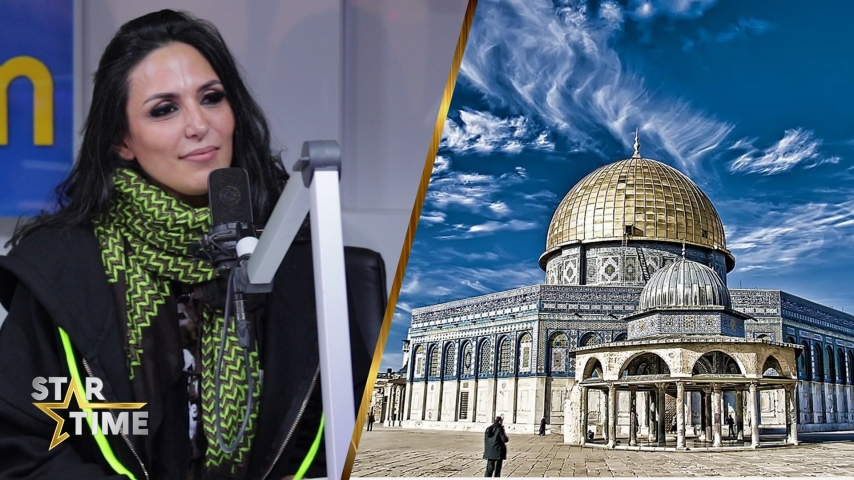 حنان العش تبكي بسبب فلسطين وتؤكد فلسطين احسن بلاد زرتها 